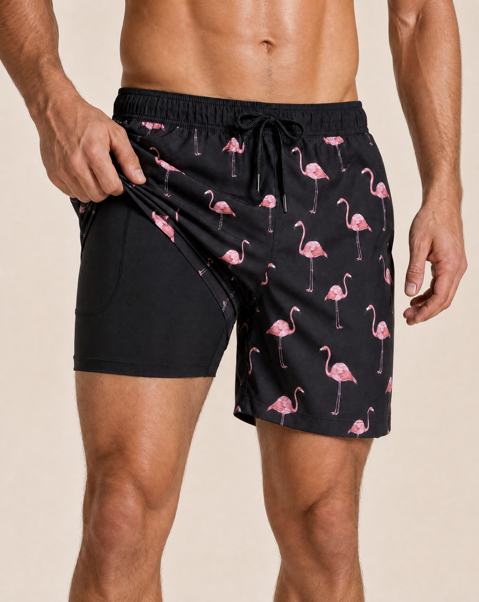 Aquatech™ Hybrid 2-in-1 Badbyxa - Black Flamingo